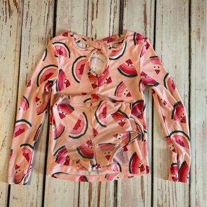 Cat & Jack Pink Watermelon Print Kids Swim Bikini